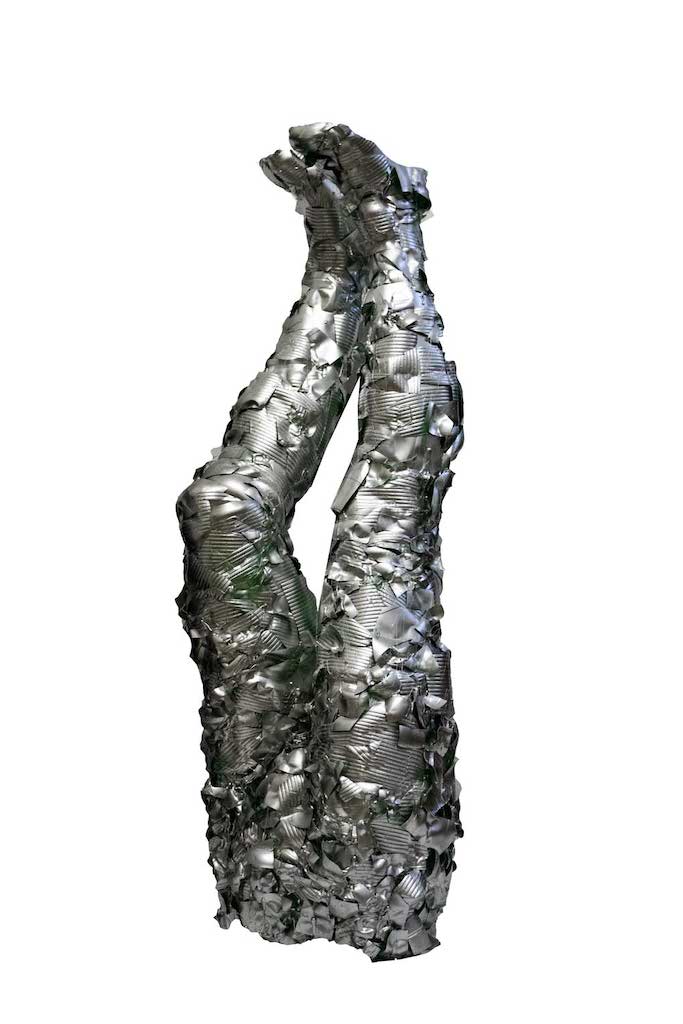 Silver Sculpture 'Silberbeine' by Artist Nikita Russi