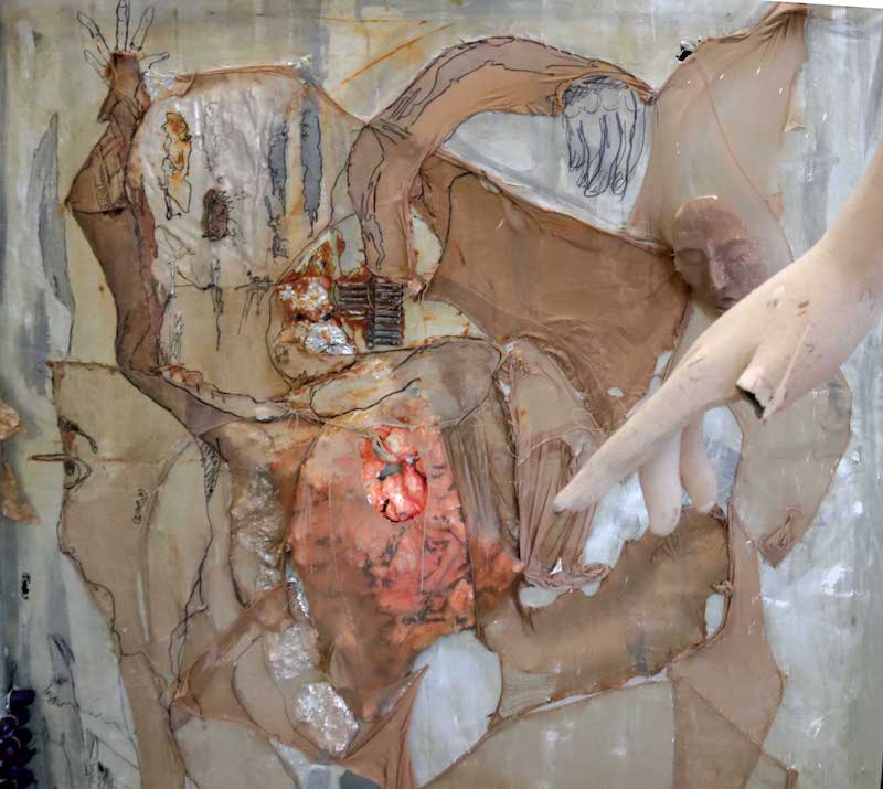  Strange Painting of 'Belly inside - Atomic War' by Artist Nikita Russi  